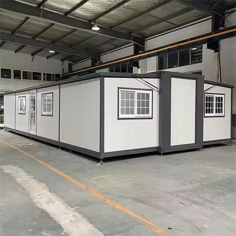 Easy Folding 40Ft 20 Ft Prefab Container Expandable House Light Steel Folding Prefabricated Home Villa With Bathroom Kitchen