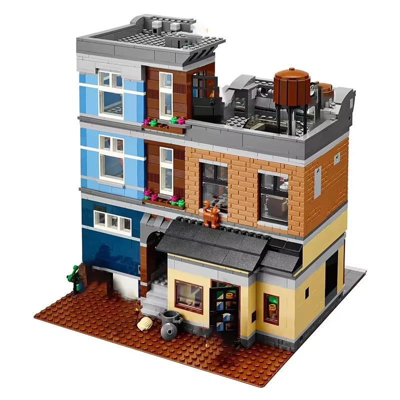 Blocos de Construção do Modelo de Arquitetura Modular, Expert Criativo, MOC Detective Office, Puzzle Toys for Gift, 2262PCs