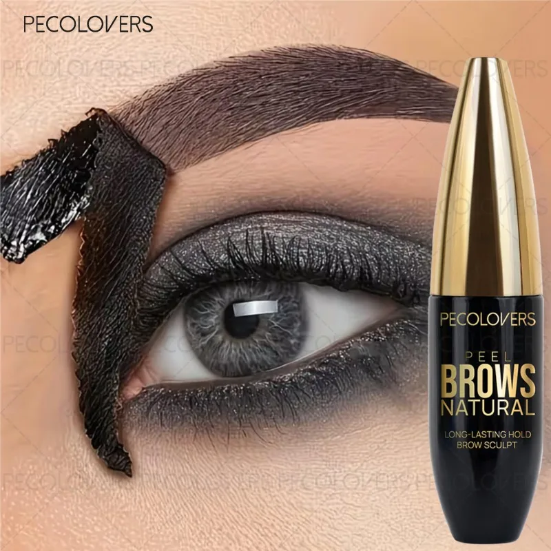 Peelable Brow Gel, Multi-color Eyebrow Gel, Fills The Gaps in The Eyebrows, Waterproof, Long-lasting, Eyebrow Cosmetics