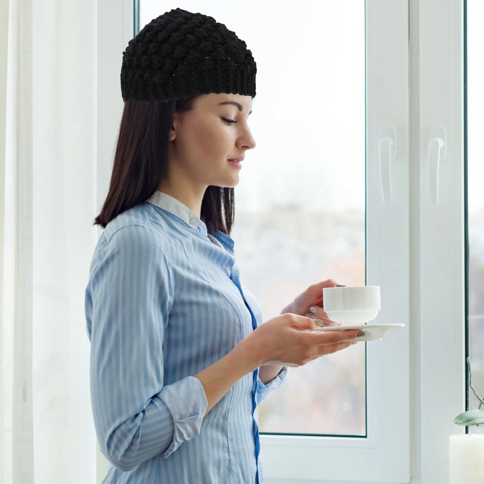 

2Pcs Women Winter Headbands Knit Ear Warmer Wraps Soft Comfortable Hair Styling Accessories for Cold Weather Outdoor Sports