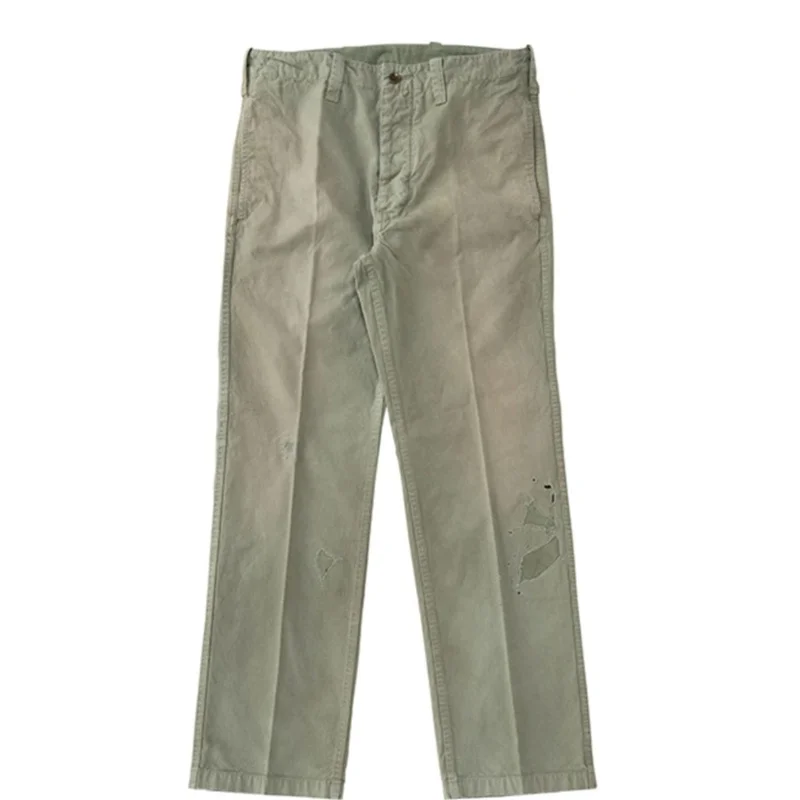 VISVIM FIL 21AW GIFFORD PANTS Nakamura washed damaged distressed patch casual trousers