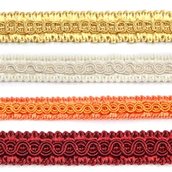 12m/1cm Vintage Polyester Ribbon Lace Edge Trim Belt Applique Fabric Sewing Craft DIY 100% Polyester Lace crafts Knitted fabric