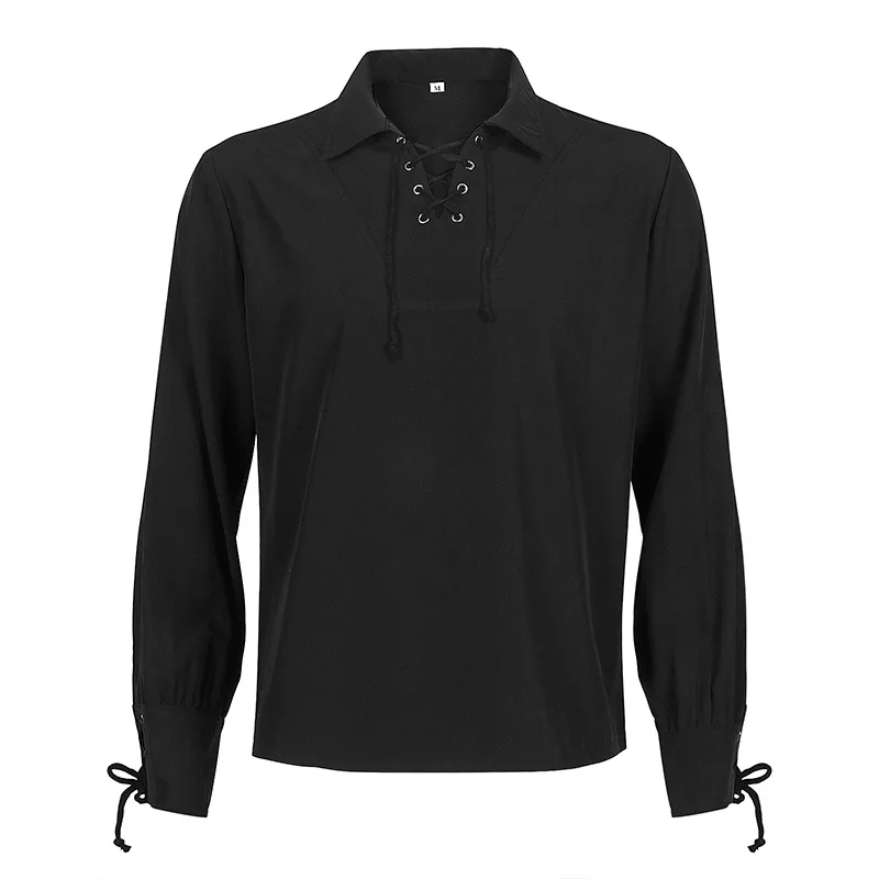 زي تنكري نسائي للهالوين بتصميم مصاصي الدماء من عصر النهضة الفيكتوري والستيم بانك والقرون الوسطى، زي مسرحي عرقي، قميص عصر الإصلاح