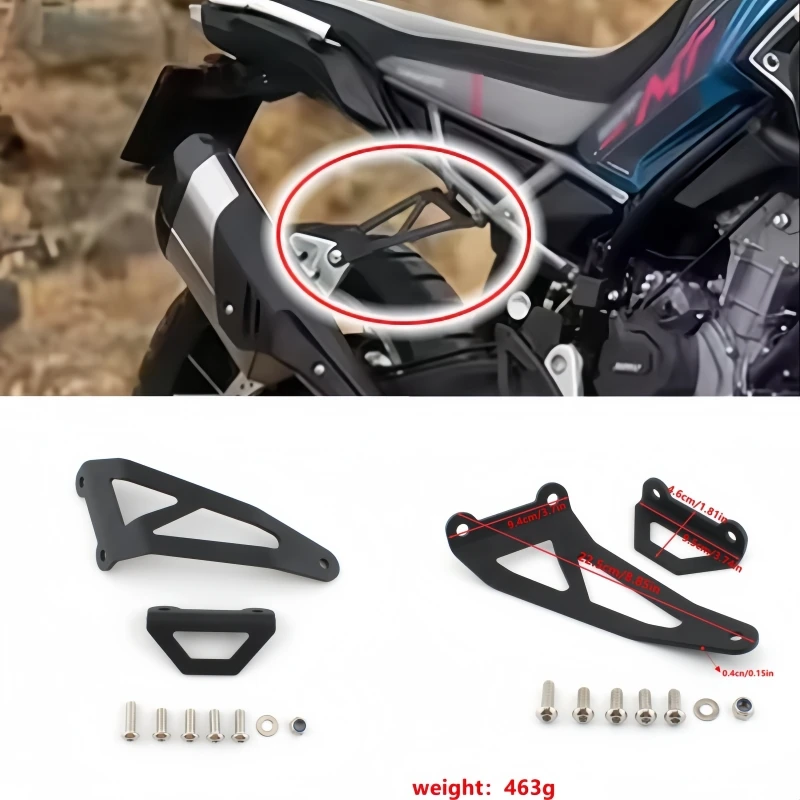 For CFMOTO MT450 IBEX 450MT 2024 2025 2026 Motorcycle Exhaust Holder Hanger Exhaust Bracket Mount Holder IBEX 450 MT Accessories