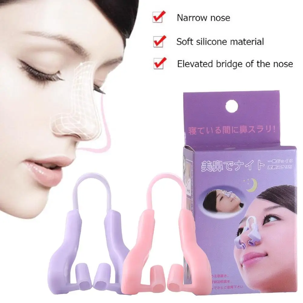 Nose Shaper Clip Nose Lifting Shaper Silicone Nose Shaping Bridge Beauty Nose Hurt Straightener Slimmer Tools N1q2