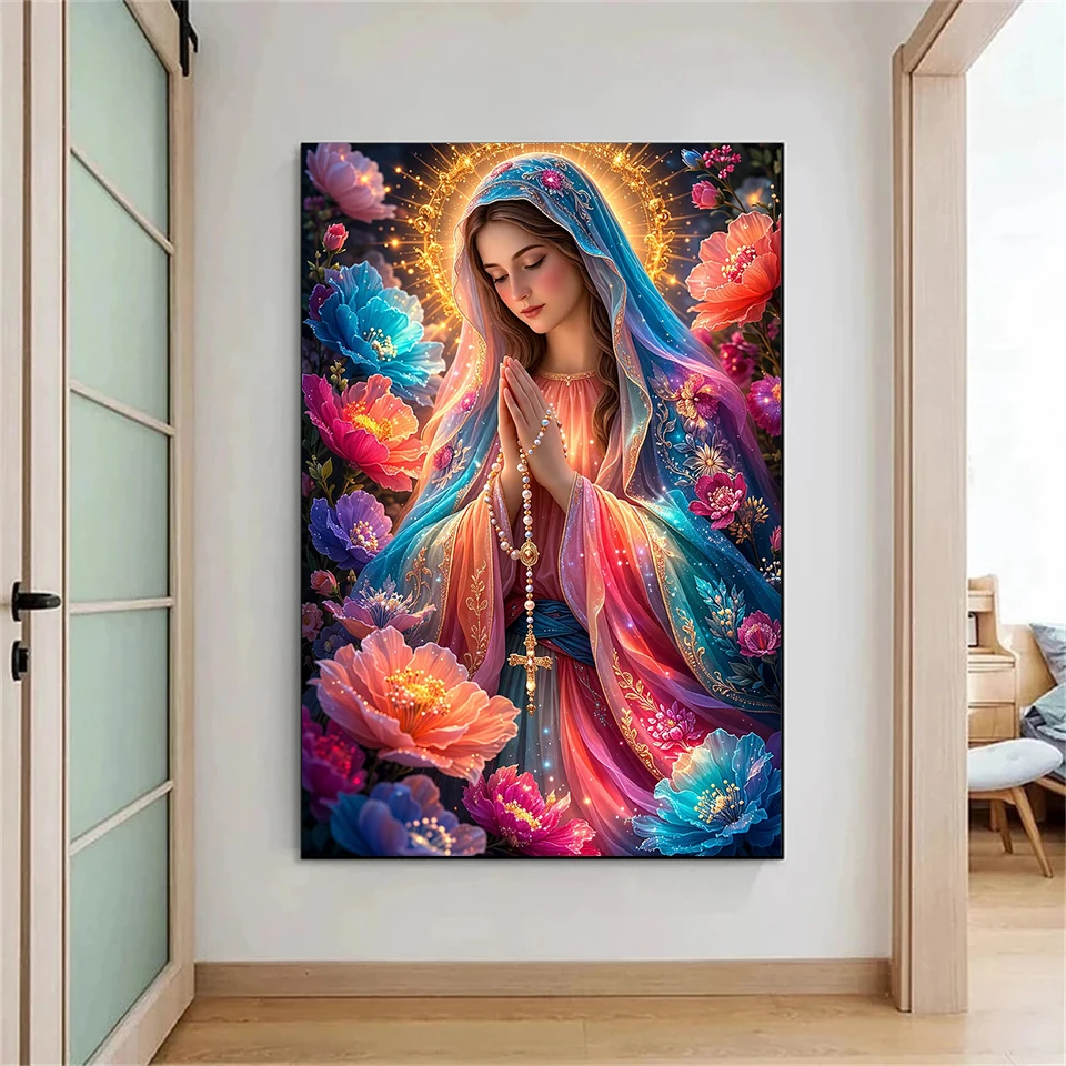 Virgin Mary Mother of Jesus Di - Embroidery Jesus ulasan dan harga