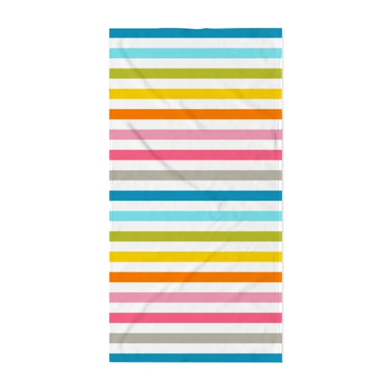 

Rainbow Beach Towel Polyester Stripe Kids Beach Towel 31.5x63inch Picnic Blanket Mother's Gift For Bathroom Decor