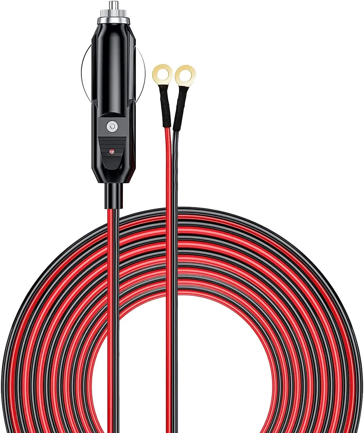 

Сверхмощный штекер прикуривателя 14AWG 12 В 24 В штекер разъем прикуривателя с кабелем длиной 10 футов