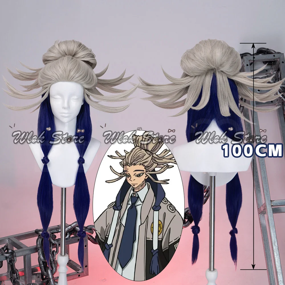 อะนิเมะทัมซี่ ไคน์สคอสเพลย์วิกผมสีฟ้าทองผมยาวผู้ชายผู้หญิงปาร์ตี้ฮาโลวีนคาร์นิวัลบทบาทเล่นอุปกรณ์ประกอบฉากวิกผมทนความร้อน