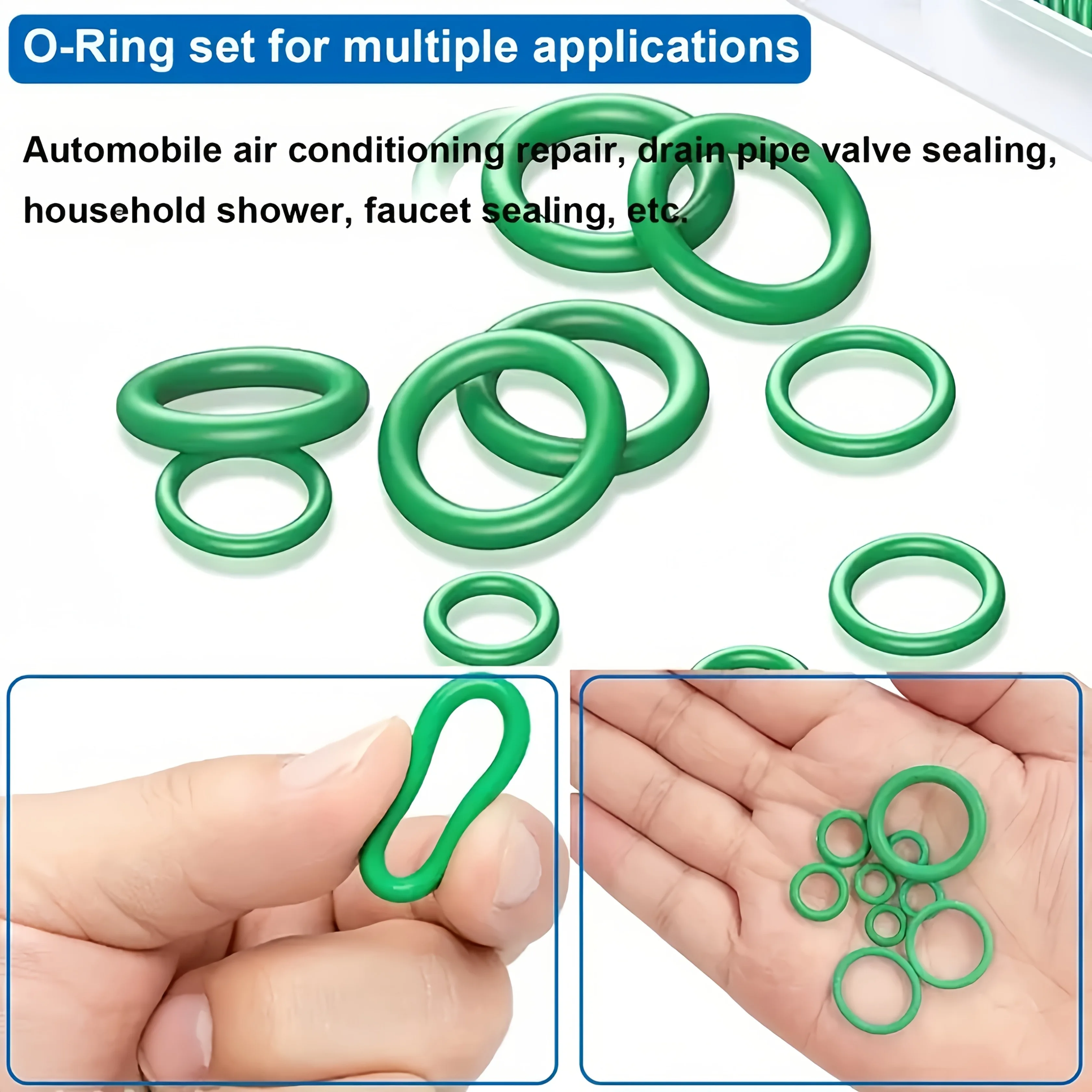 534pcs: Set of 530 O-Rings with an Auto Oil Seal Screwdriver, for Automotive Air Conditioning, Compressors, And Pipe Sealing