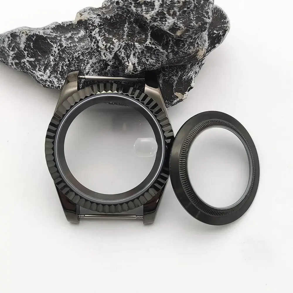 

39MM Oyster Log Stainless Steel Watch Case, Sapphire Glass, Watch Mod Replacement Parts for Seiko Style Mod NH35/NH36 Movements