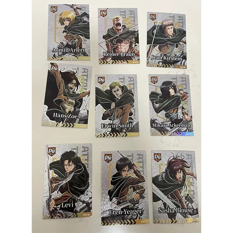 Anime Attack on Titan Rare SKP SSP GR SP CP UR Reflections Flash Cards Ackerman Toys for boys Collectible Cards Birthday Gifts