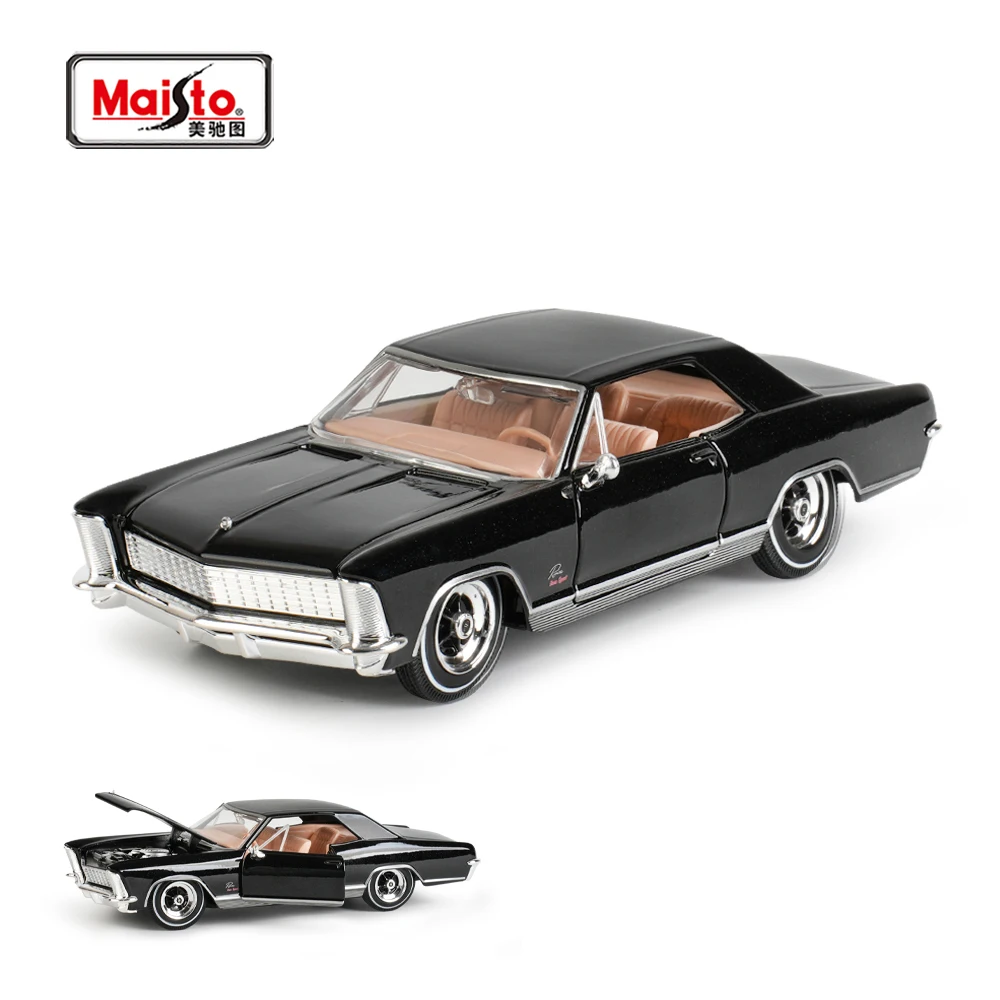 Maisto 1:26 Buick Riviera Gran Sport 1964 aleación clásico Luxy coche modelo Diecast Metal Retro coche antiguo vehículos modelo niños juguetes regalo