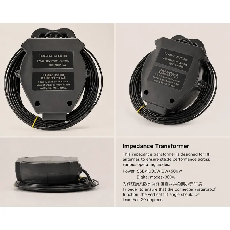 1KW High Power Shortwave End Fed Antenna Four Band Eight Band Amateur Radio HF Natural Resonance No Tuner Needed