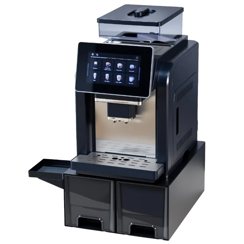 Commercial Professional Smart Coffee Maker Bean to Cup Best Touch Screen Espresso Coffee Machine with Grinder