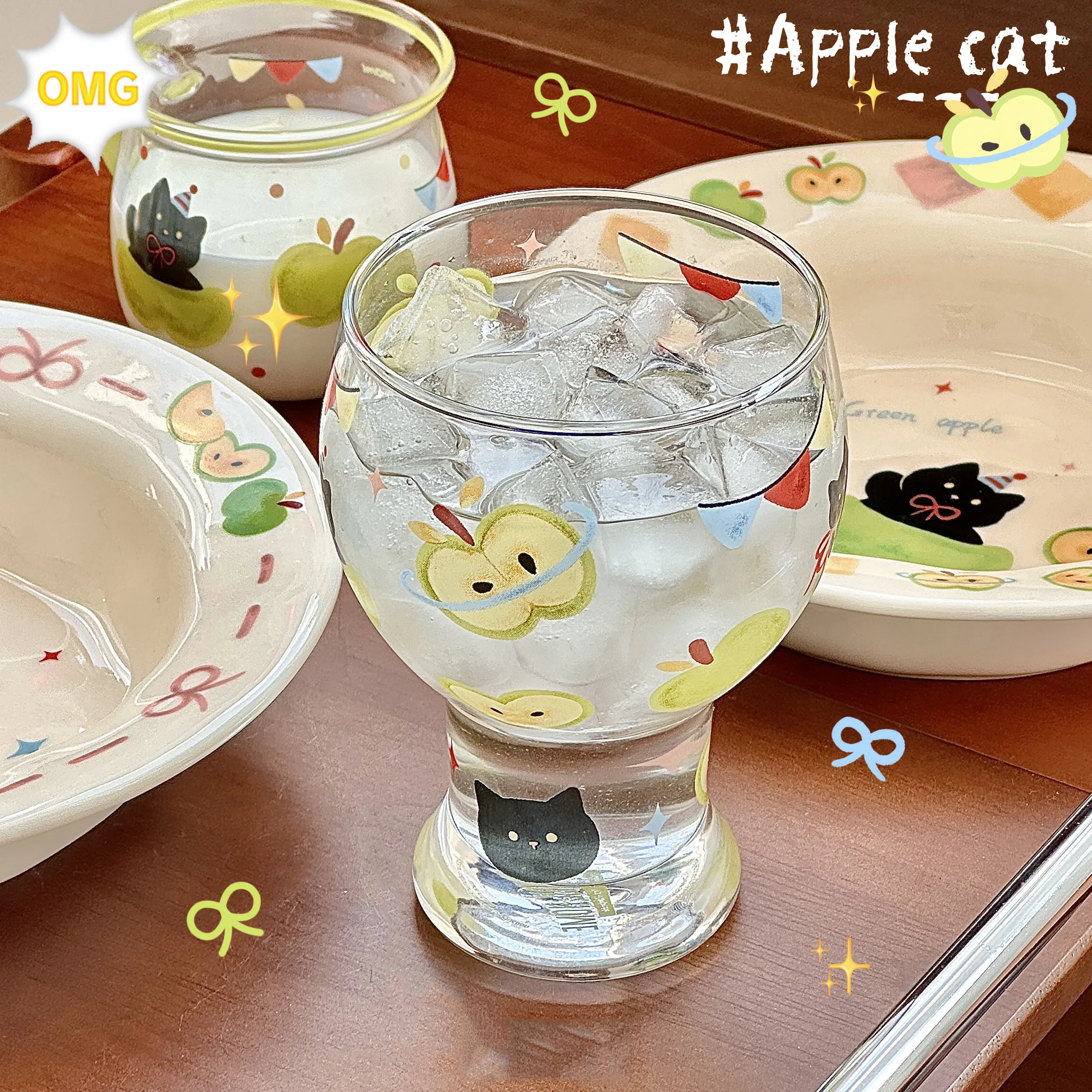 Cute Cat Pattern Gl…