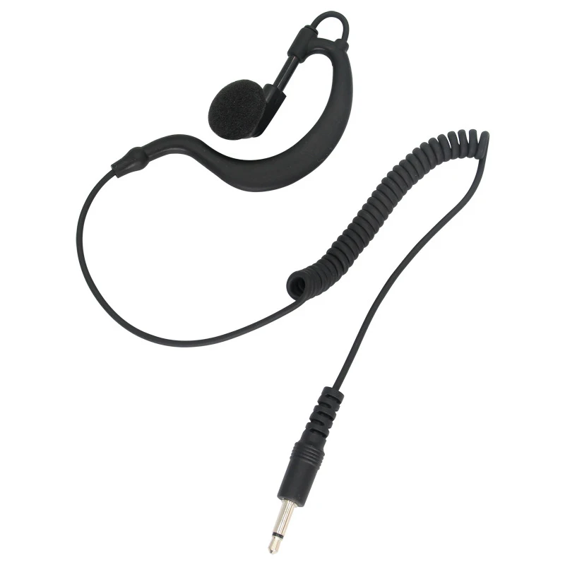 3.5mm Air Tube Listen Only Earpiece Single Side Headphones In Ear Heavy Bass Earbuds Wired Talkie Headset For MP3 Smartphones