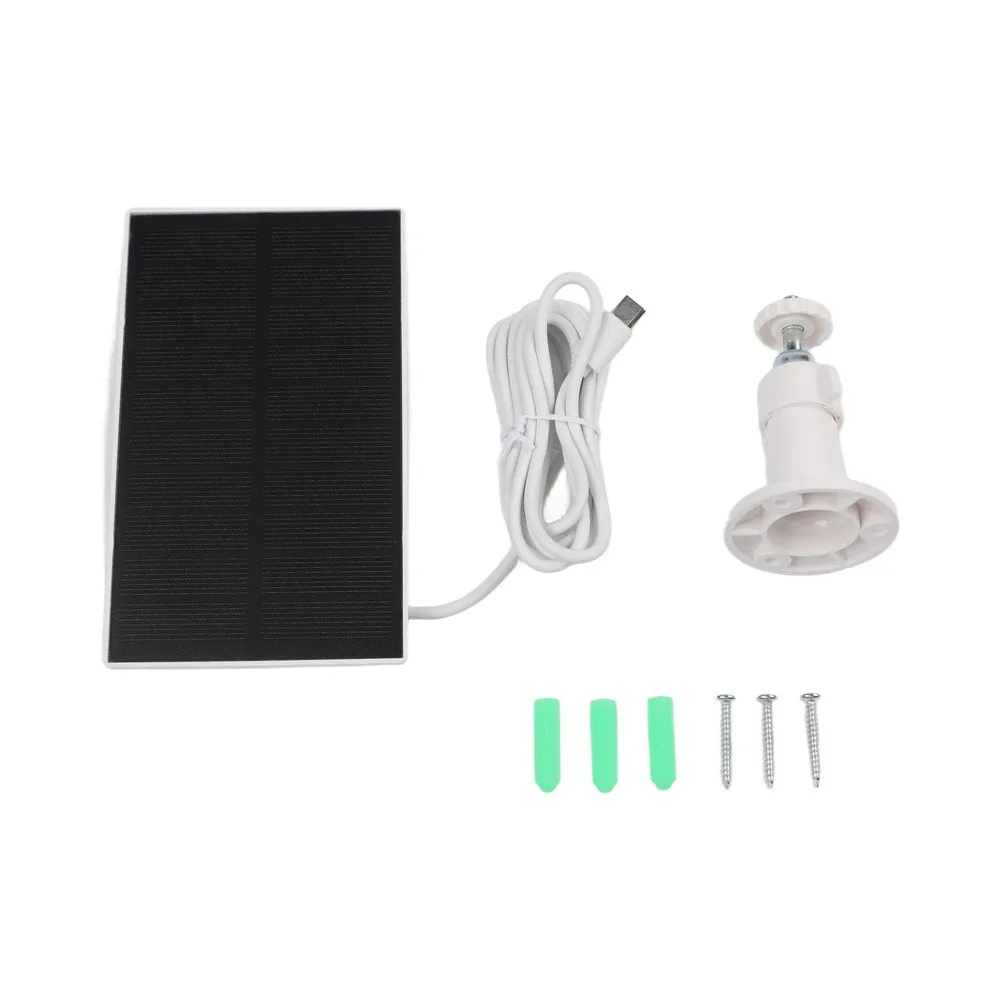 5W Solar Panel For Outdoor Security Cameras DC 5V Interface 24 Conversion IP67 Weatherproof Cost-effective Solar Panel