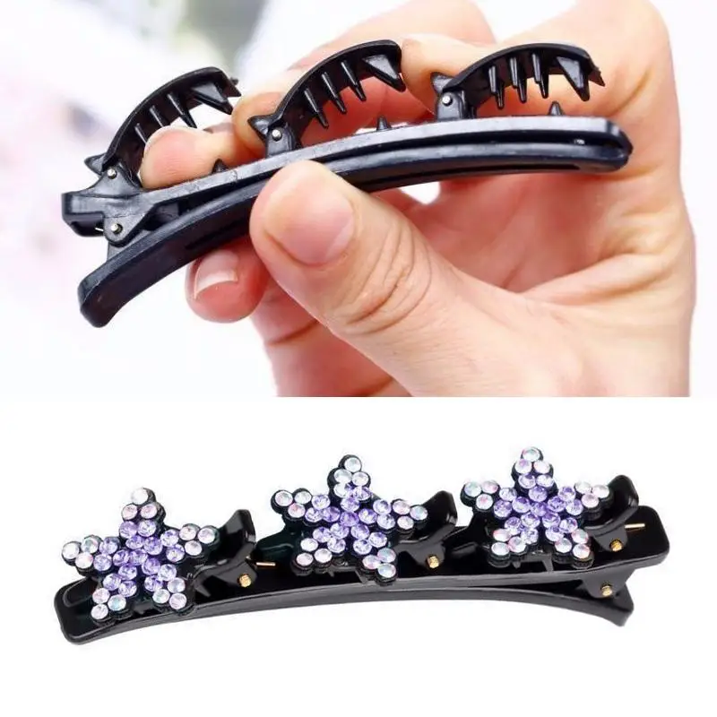 Women Elegant Flower Pearls Braid Hairpins Sweet Hair Decorate Clips Bangs Hold Barrettes Headband Fashion Hair Accessories Set