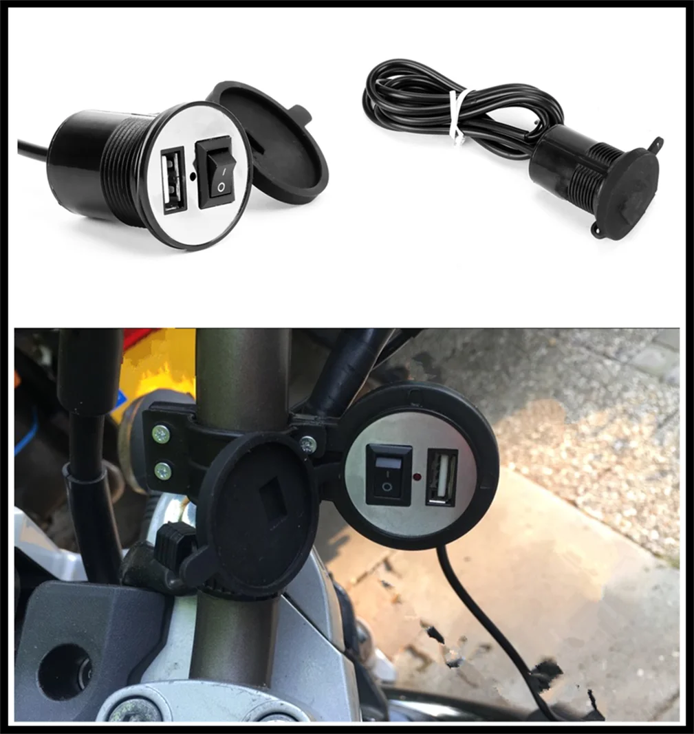 12V-24V motorcycle accessories USB car phone charger modification for Aprilia DORSODURO 1200 750 FALCO SL1000