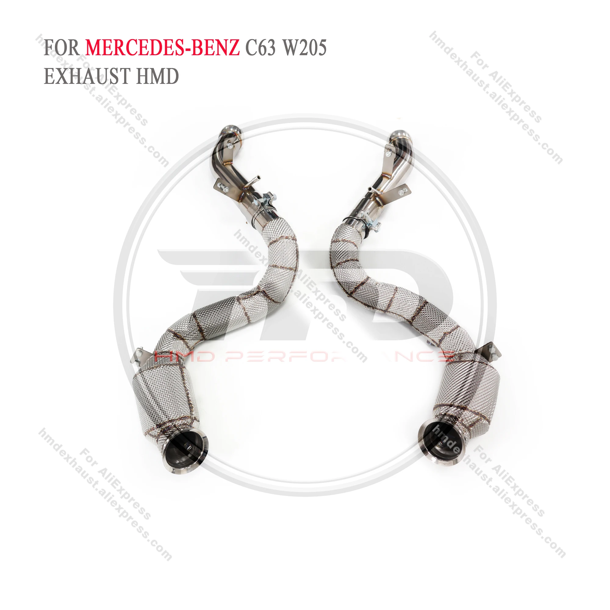 

HMD Downpipe for Mercedes Benz AMG C63 W205 Car Accessories Exhaust System High Flow Performance Catalytic Header with OPF