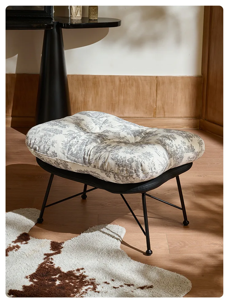 Modern single penguin rocking chair luxury lightweight casual fabric recliner villa living room lazy sofa