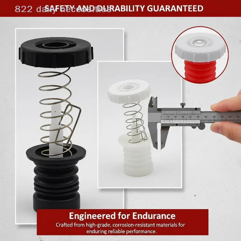 convenientFits Most Models Washing Machine Drain Valve Rubber Packing Set with Spring Pull Rod for DIY Home Washer Repair Work