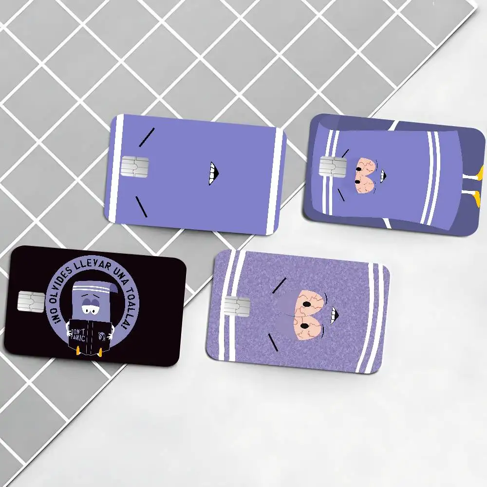 Dont To Bring A Towelie Bathroom South Park Towelie 2024 Anime Cartoon Skin Stickers Film Tape Case For Big Credit Debit Card