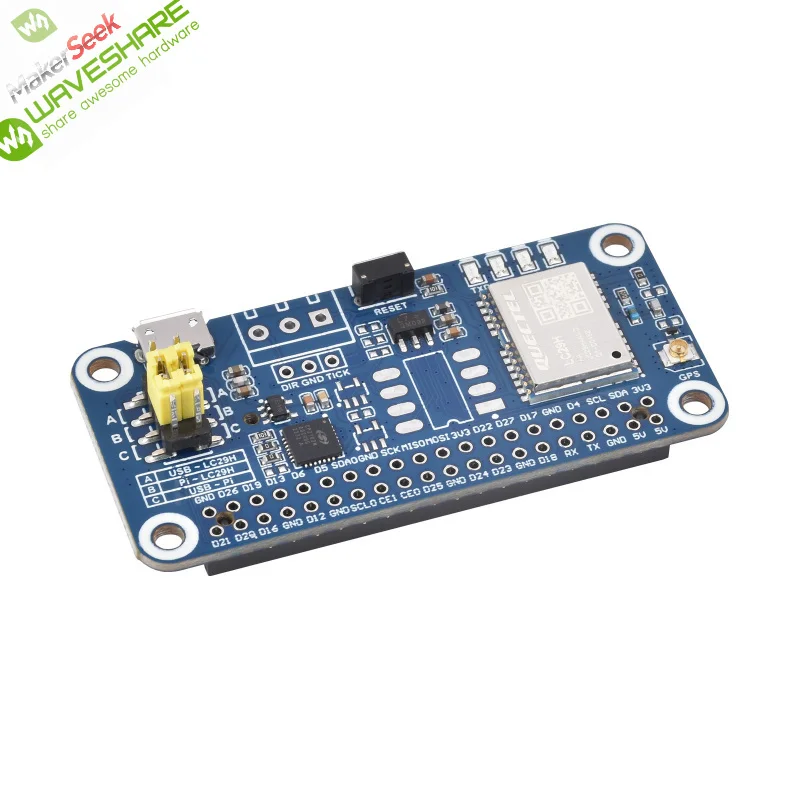 

Makerseek & Waveshare LC29H(AA) GPS HAT-SKU-25278-Price without Shipping fee