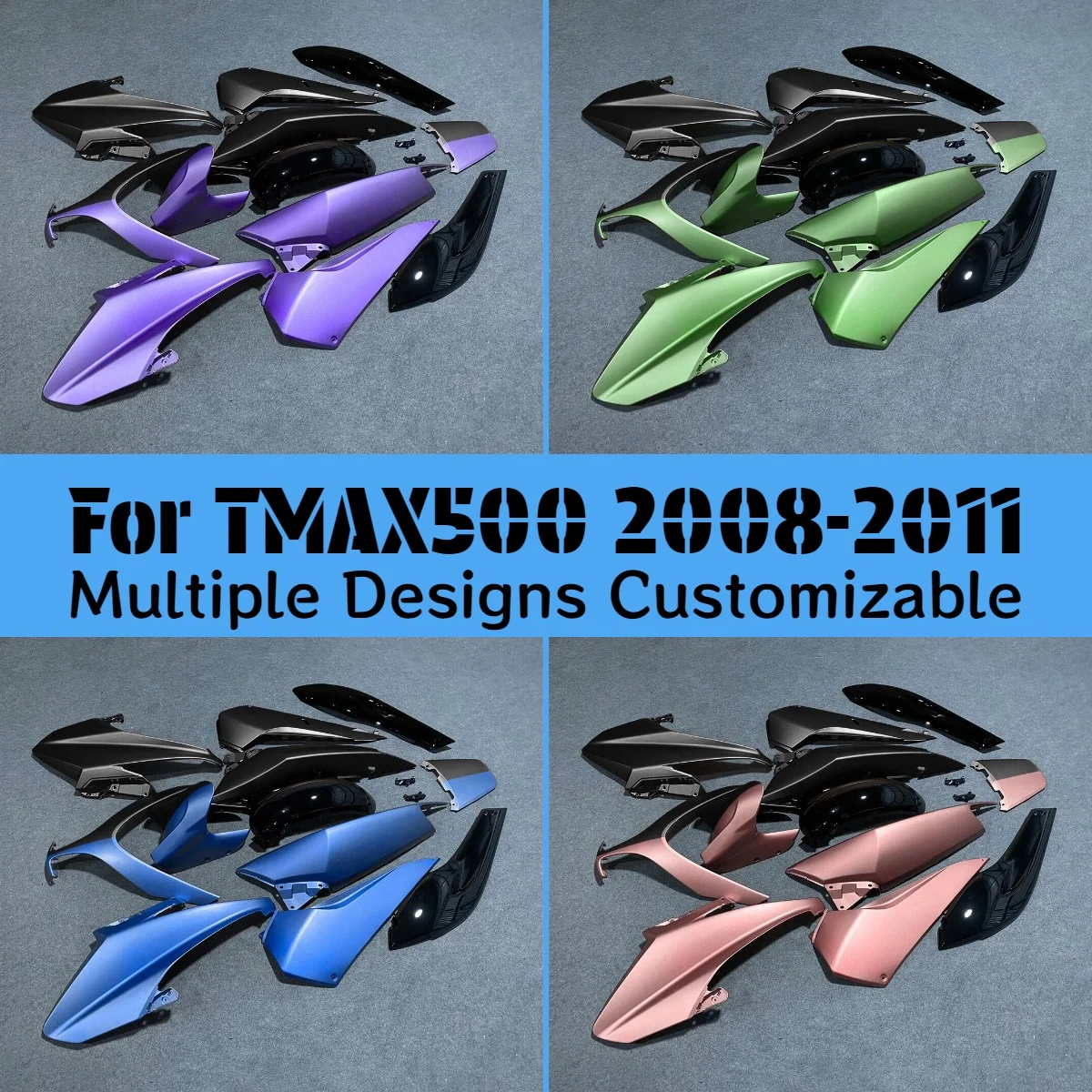 

Для YAMAHA TMAX500 2008 2009 2010 2011 комплект обтекателей для восстановления TMAX 500 08 09 10 11 бесплатные пользовательские обтекатели для мотоциклов послепродажного обслуживания