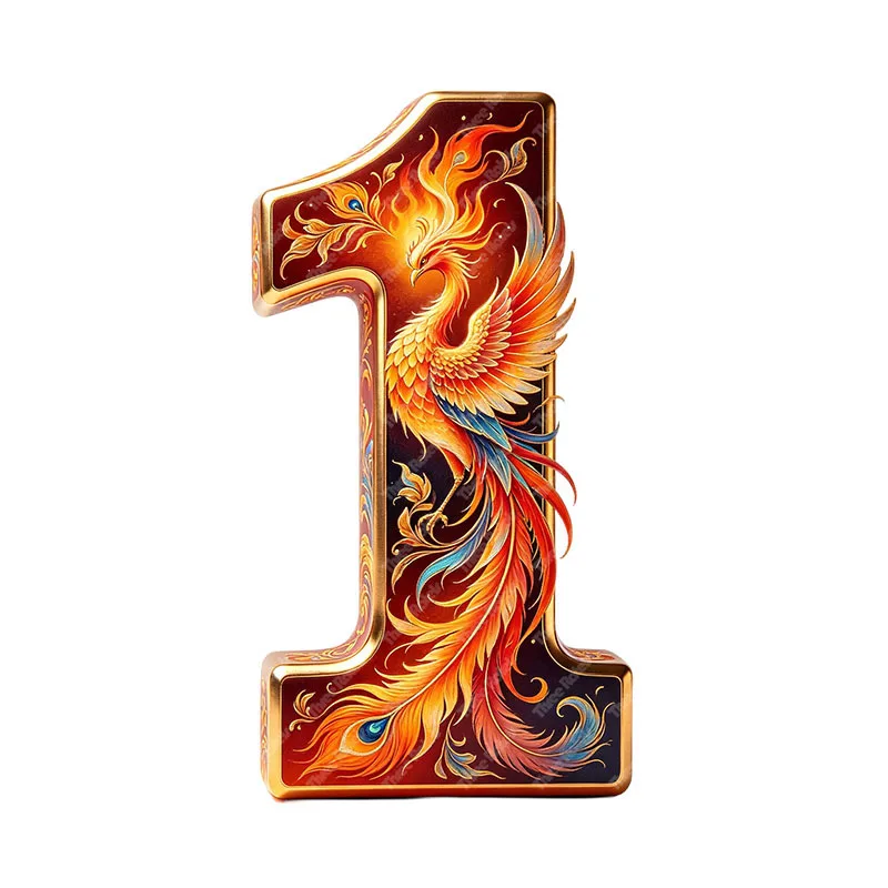 Three Ratels CAB109 Flame Phoenix Dragon Pattern Digital 0/1 Art Stickers for Home Decoration Personalized motorcycle car decal