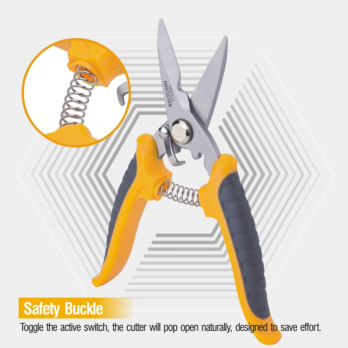 Scissors electronic shears 8 inches with multi-function wire cutter, suitable for cutting iron wire, copper wire, aluminum wire