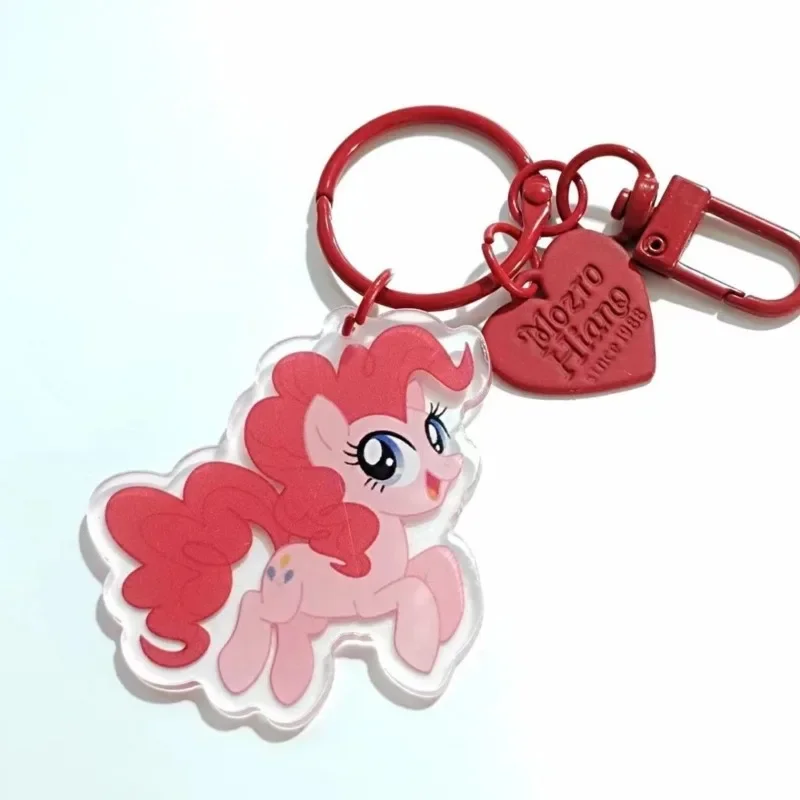 My Little Pony AppleJack Purple Moon Cartoon Animation Acrylic Bag Car Key Versatile Girly Heart Decorative Pendant Holiday Gift