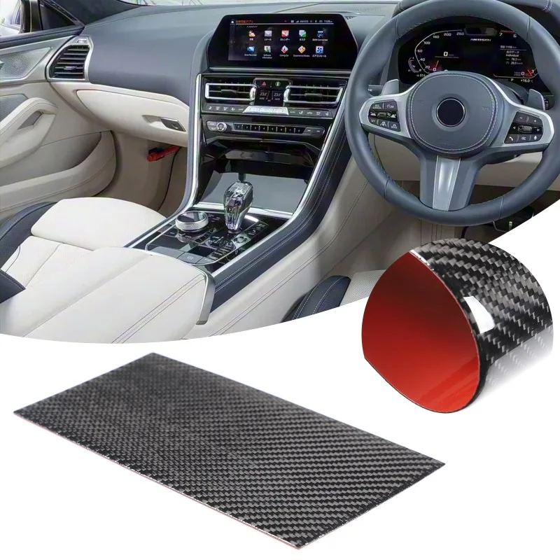 Soft Carbon Fiber For BMW 8 series M850i G15 G16 2019-2022 LHD RHD car central control Storage Box Sliding Cover panel Sticker