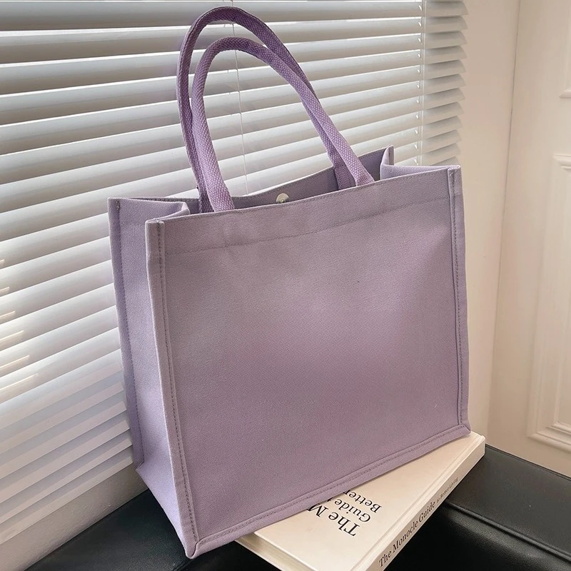 

Somenie High School Student Class Shoulder Tote Bag Women's Fashion Versatile Large Capacity Portable Canvas Commuter Bag