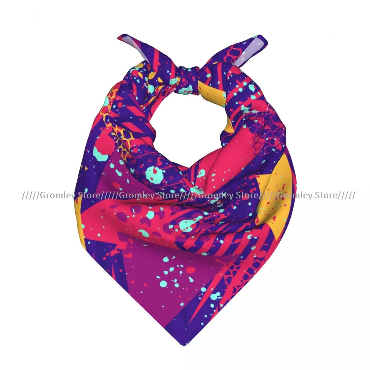 

Geometric Abstract Dots Square Bandana Outdoor Sports Headwear Scarf