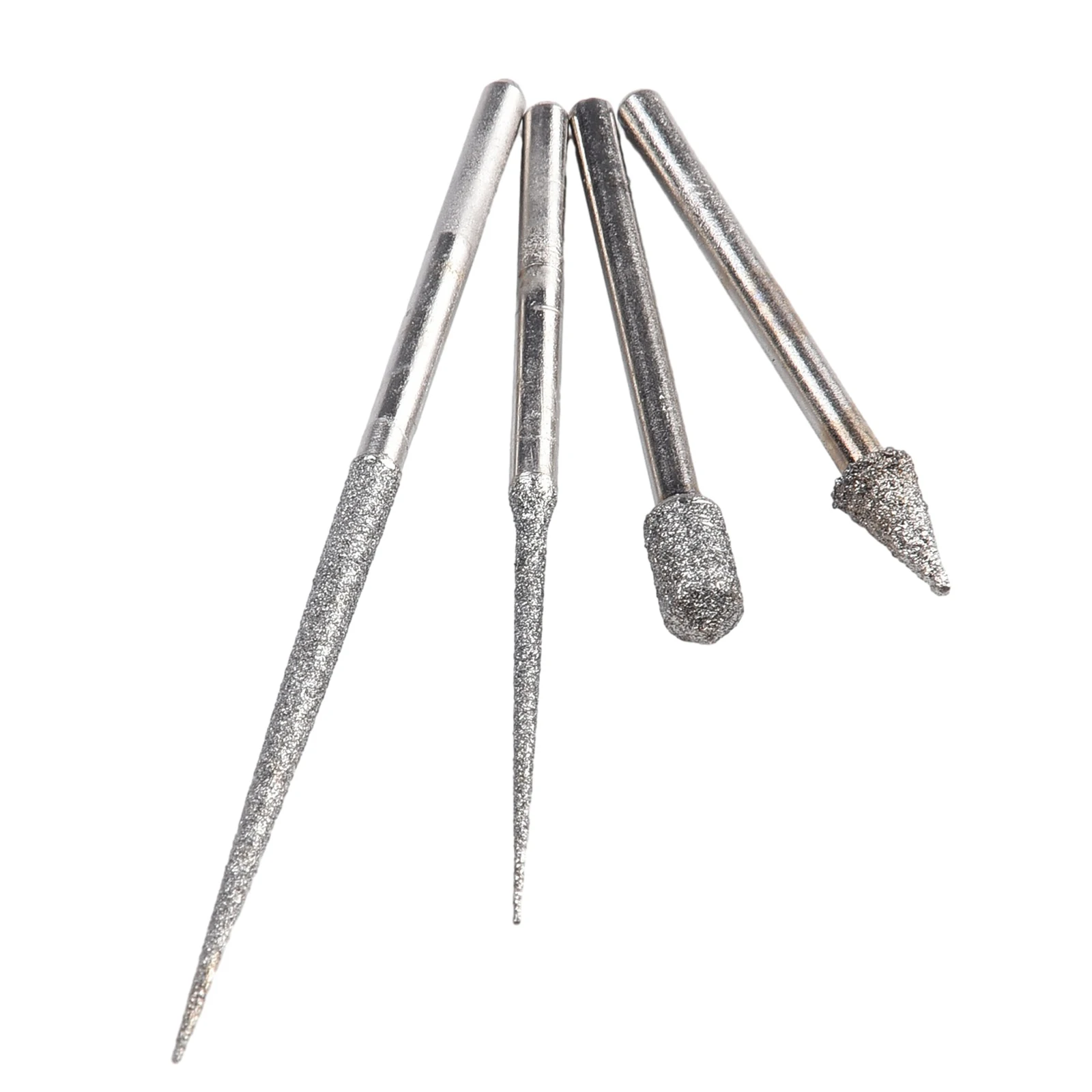 4pcs/set 3mm Shank Carving Needle Grinding Rod Mini Drill For Tile Glass Brick Wood Plastic Engraving Drilling