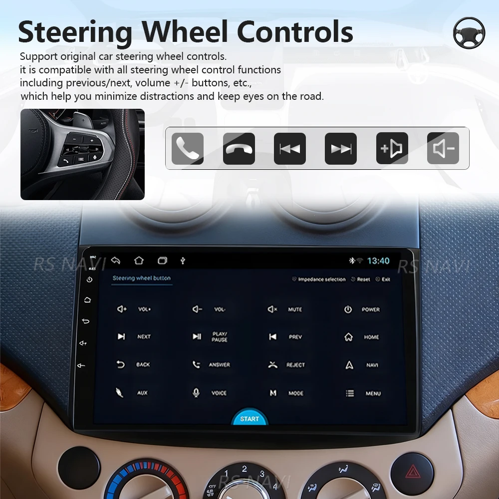 Android 16 Carplay Auto Qualcomm Radio Player For Chevrolet Epica 2006-2011 GPS Stereo DSP Navigation Snapdragon QLED Screen view 2