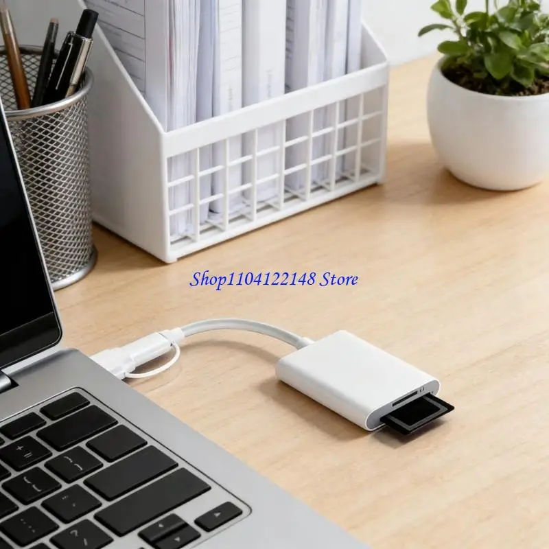 P9FA 2 in 1 Lightweight USB Type C to Memory Card Reader Converter Replacement For Phone Computer Tablets Accessories