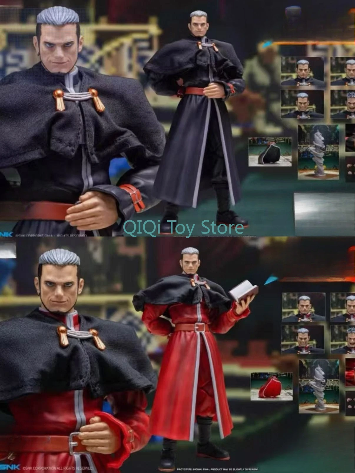 

in stock The King of Fighters 98 Gaunitz 1/12 Movable Male Soldier Doll SKKF11BK Black SKKF11RD Red Different Color