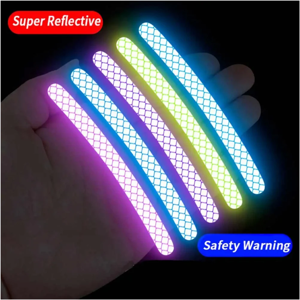 AliExpress Reflective Sticker Bicycle Motorcycle Car Wheel Reflective Stickers Hub Luminous Decoration Crystal