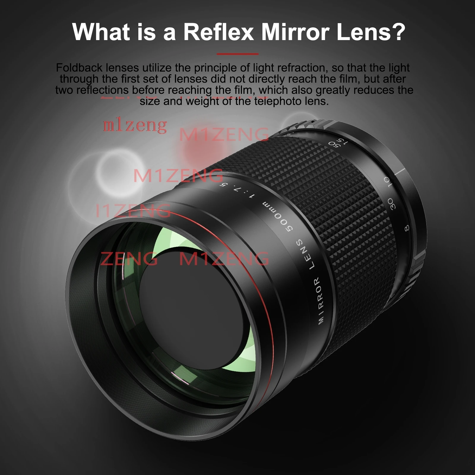 500mm f7.5 MIRROR telephoto LENS for canon eos eosr eosm nikon z7 z50 sony AF FE olympus panasonic leica L LM fuji camera