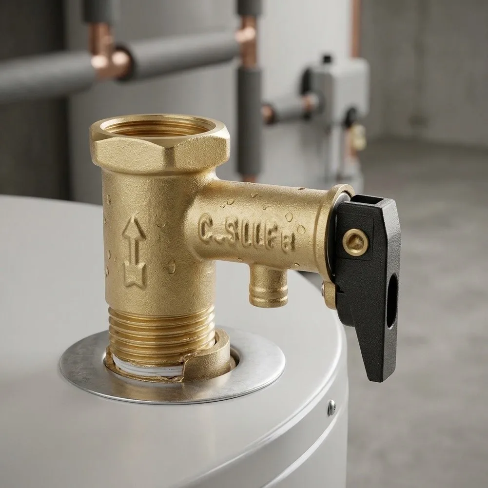 Copper Safety Valve for Haier and For Midea Electric Water Heater Models Check Valve with Pressure Relief Function