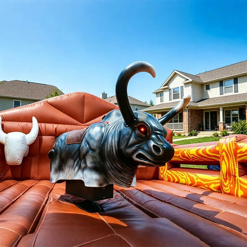 Heavy Duty Outdoor Playground Mechanical Bull Rodeo Ride Machine Game 5x5 Rental Price