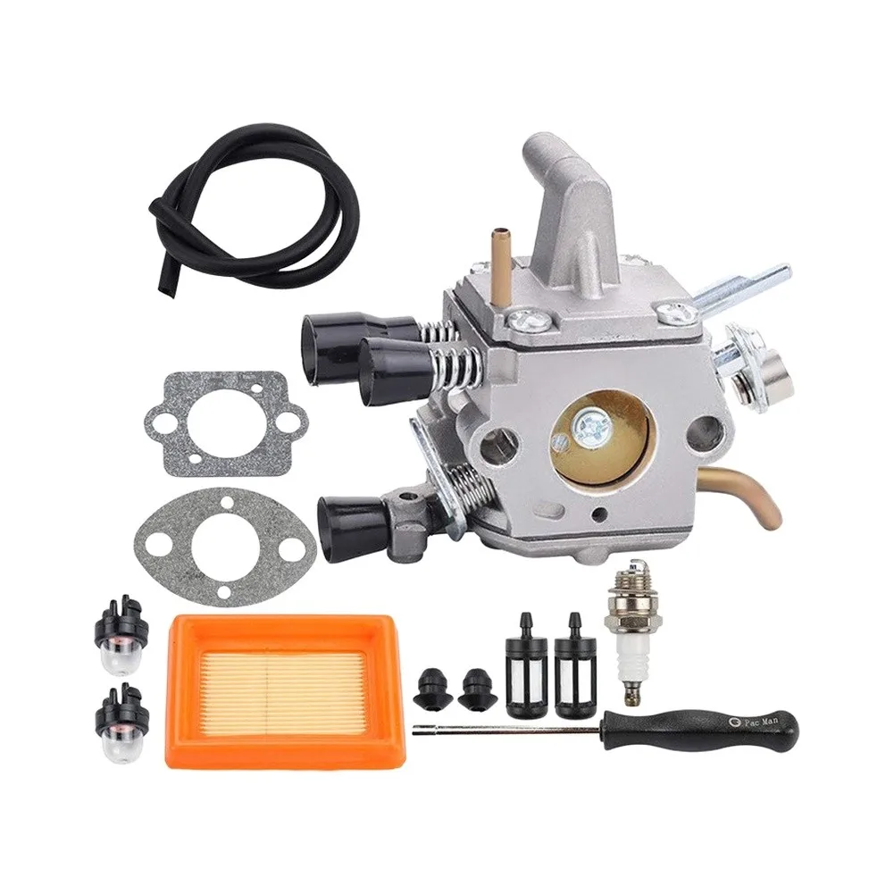 Brass and Aluminum Carburetor Kit for FS120 FS200 FS250 FS300 FS350 FR350 FR450 FR480 BT120C BT121 4134-120-0652