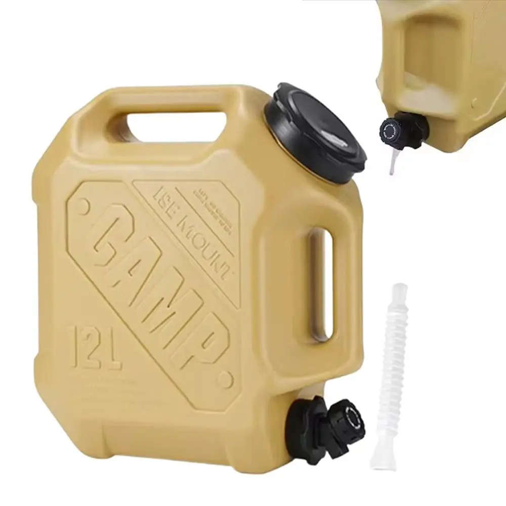 

Portable Water Storage Container 12L Double Grip Outdoor Drinking Bucket Large Opening Large Capacity Camping Water Tank