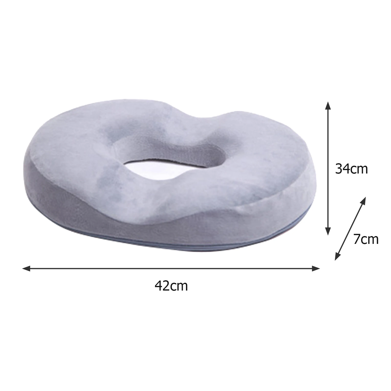 Tailbone Cushion Memory Foam Pressure Relief Donut Pillow Orthopedic Seat for Hemorrhoid Pain Relief