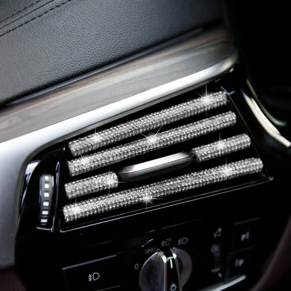 Car Air Conditioner Outlet Decorative Strips U Shape Moulding Trim Decor Strips Car Styling Auto Interior Mouldings Accessories