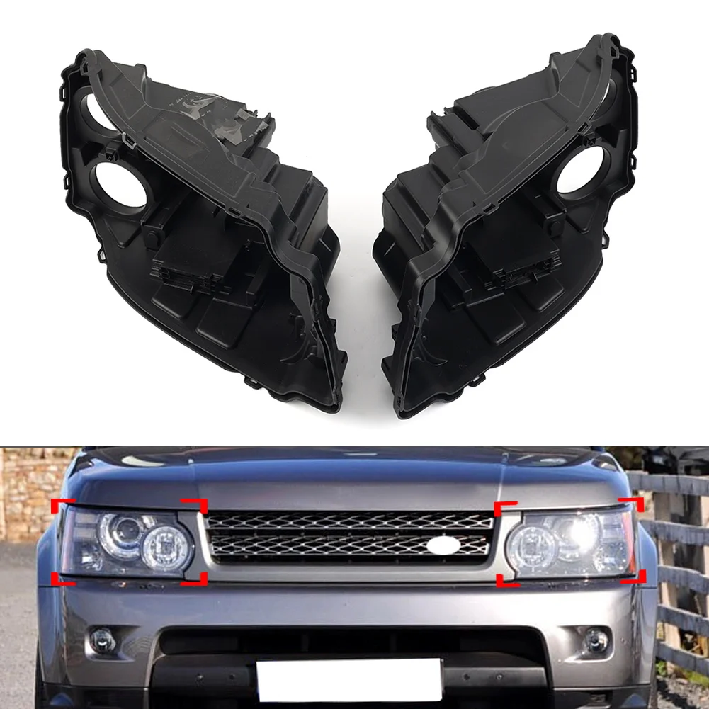 

Car Headlight Bottom Base Case Housing For Land Rover Range Rover Sport 2010 2011 2012 2013