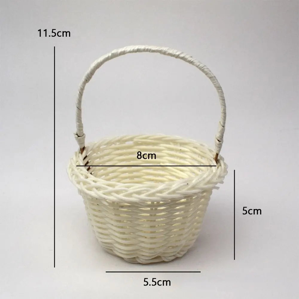 Creative  Small Flower Storage Basket Beautiful Hand Made Storage Baskets Wicker Flower Basket Shopping Storage Hamper Basket